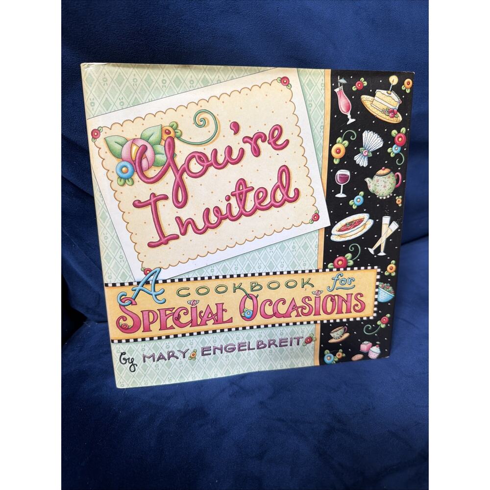Mary Engelbreit's You're‎ Invited Special Occasions Cookbook 2003 Hardcover Art